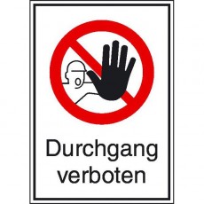 Durchgang verboten...