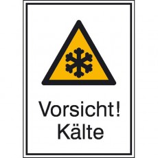 Vorsicht! Kälte (Kombischild)