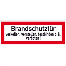 Brandschutztür verkeilen,...