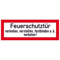 Feuerschutztür verkeilen,...