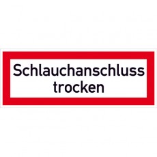 Schlauchanschluss trocken