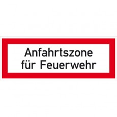 Anfahrtszone für Feuerwehr