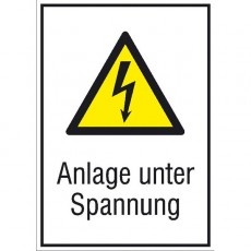 Anlage unter Spannung