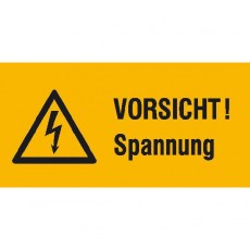 VORSICHT! Spannung (label)