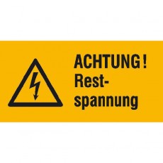 ACHTUNG! Restspannung (label)