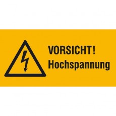 VORSICHT! Hochspannung (label)