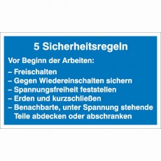 5 Sicherheitsregeln - Vor...