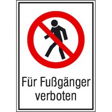 Für Fußgänger verboten...