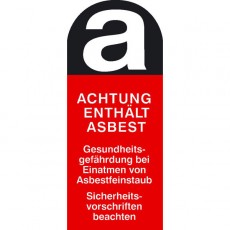 Warnschild "Asbestfeinstaub"