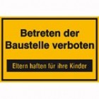 Baustellenschilder